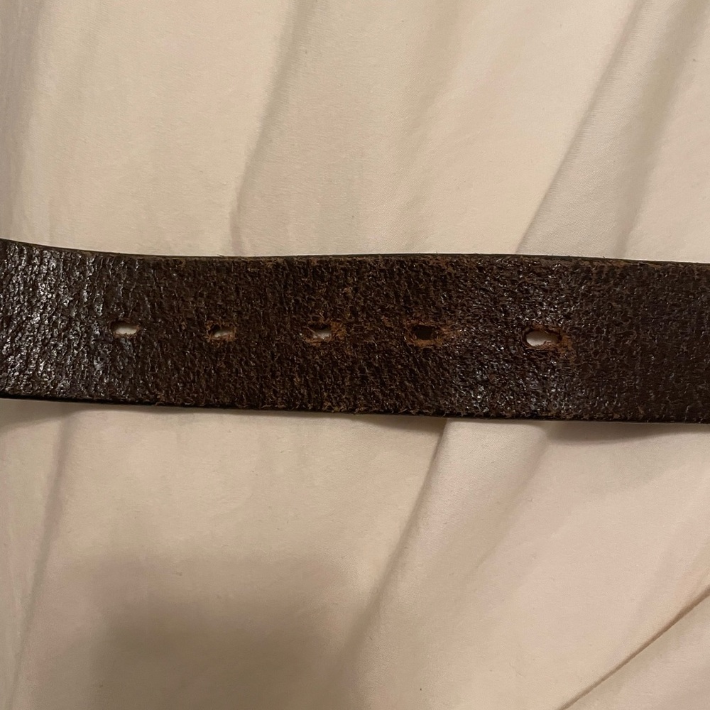 Men's Eddie Bauer Brown Leather Belt - Size 36 - Picture 5 of 5